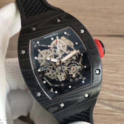 Richard Mille Mens Watch 42.7x50mm Automatic Mechanical Movement Stainless Steel Watches - Image 3