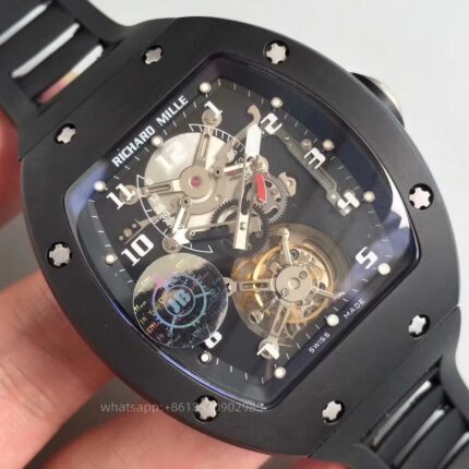 Richard Mille Mens Watch 50x43mm Automatic Mechanical Movement Stainless Steel Watches JB Factory - Image 4