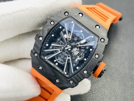 Richard Mille Mens Watch 50x43mm Automatic Mechanical Movement Stainless Steel Watches - Image 3