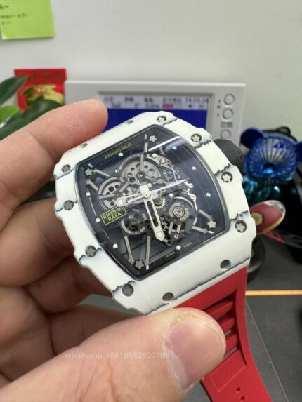 Richard Mille Mens Watch 50x43mm Automatic Mechanical Movement Stainless Steel Watches - Image 6