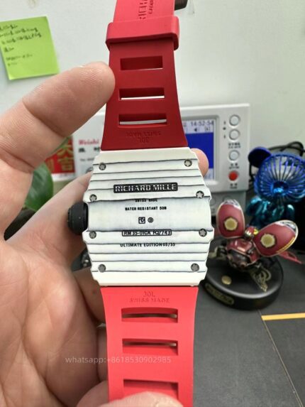 Richard Mille Mens Watch 50x43mm Automatic Mechanical Movement Stainless Steel Watches - Image 7