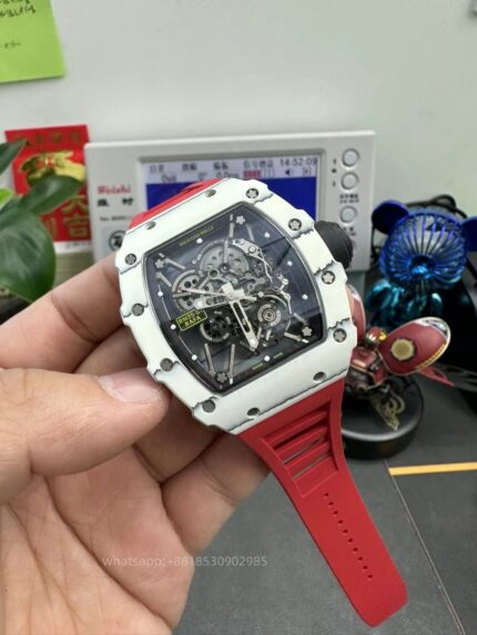 Richard Mille Mens Watch 50x43mm Automatic Mechanical Movement Stainless Steel Watches - Image 2