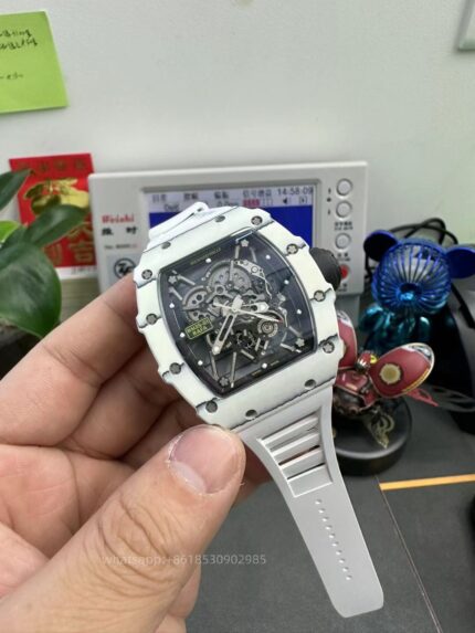 Richard Mille Mens Watch 50x43mm Automatic Mechanical Movement Stainless Steel Watches - Image 6