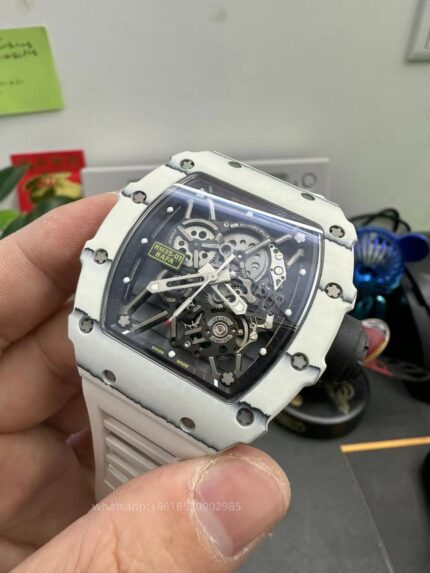 Richard Mille Mens Watch 50x43mm Automatic Mechanical Movement Stainless Steel Watches - Image 5