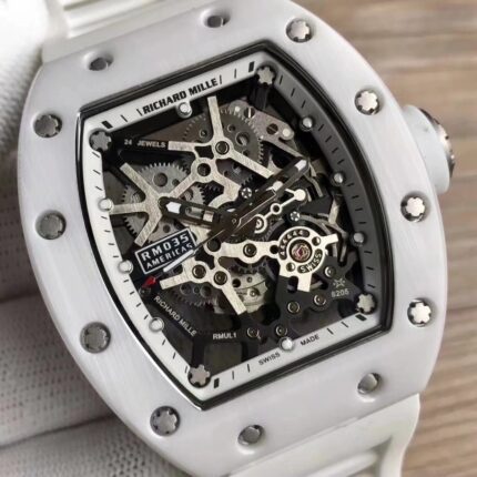 Richard Mille Mens Watch 42.7x50mm Automatic Mechanical Movement Stainless Steel Watches - Image 4