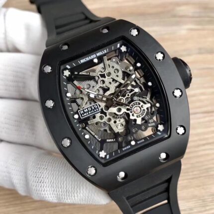 Richard Mille Mens Watch 42.7x50mm Automatic Mechanical Movement Stainless Steel Watches - Image 3