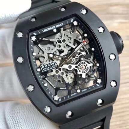Richard Mille Mens Watch 42.7x50mm Automatic Mechanical Movement Stainless Steel Watches - Image 4