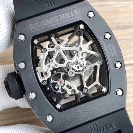 Richard Mille Mens Watch 42.7x50mm Automatic Mechanical Movement Stainless Steel Watches - Image 5