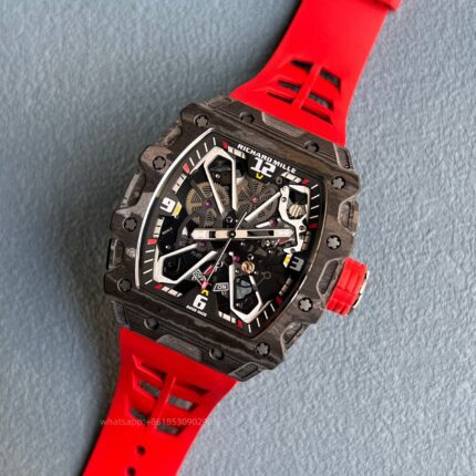 Richard Mille Mens Watch 50x43mm Automatic Mechanical Movement Stainless Steel Watches - Image 3