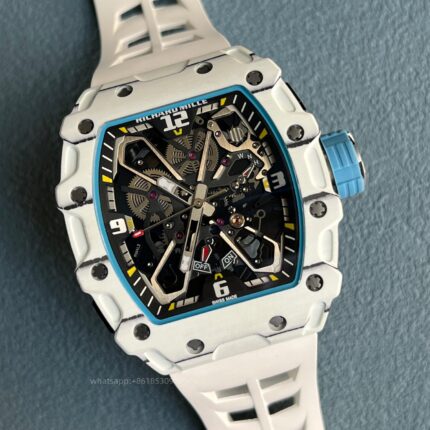 Richard Mille Mens Watch 50x43mm Automatic Mechanical Movement Stainless Steel Watches - Image 4