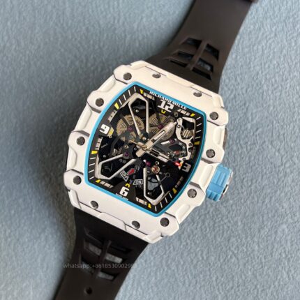 Richard Mille Mens Watch 50x43mm Automatic Mechanical Movement Stainless Steel Watches - Image 3