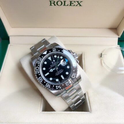 Rolex GMT-II Mens Watch 40mm 2813 Movement Automatic Mechanical Stainless Steel Watches - Image 4