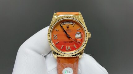 Rolex Day Date 36mm Unisex Watch CAL 2836/3255 Movement Lether Strap Automatic Mechanical Stainless Steel Watches 8+ Factory