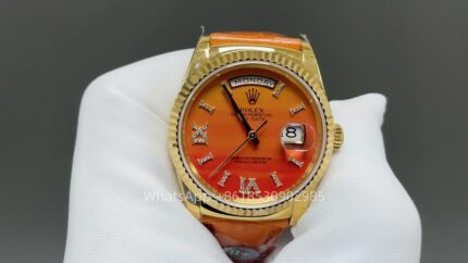 Rolex Day Date 36mm Unisex Watch CAL 2836/3255 Movement Lether Strap Automatic Mechanical Stainless Steel Watches 8+ Factory - Image 3