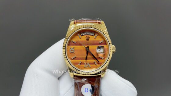 Rolex Day Date 36mm Unisex Watch CAL 2824/3255 Movement Lether Strap Automatic Mechanical Stainless Steel Watches 8+ Factory