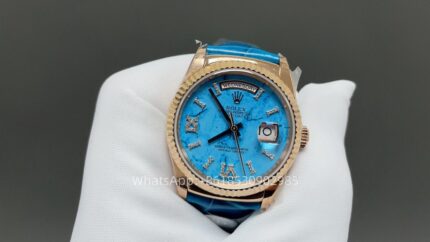 Rolex Day Date 36mm Unisex Watch CAL 2836/3255 Movement Lether Strap Automatic Mechanical Stainless Steel Watches 8+ Factory - Image 3