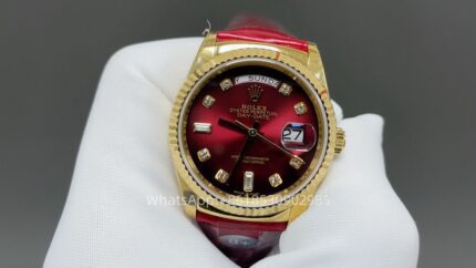 Rolex Day Date 36mm Unisex Watch CAL 2824/3255 Movement Lether Strap Automatic Mechanical Stainless Steel Watches 8+ Factory - Image 3