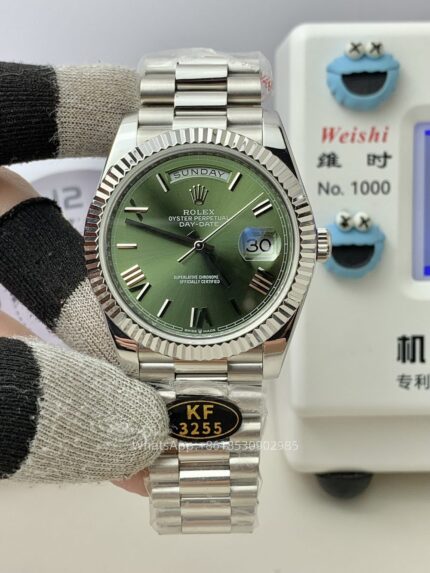 Rolex Day Date 40mm Mens Watch CAL 2836/3255 Movement Automatic Mechanical Stainless Steel Watches KF Factory