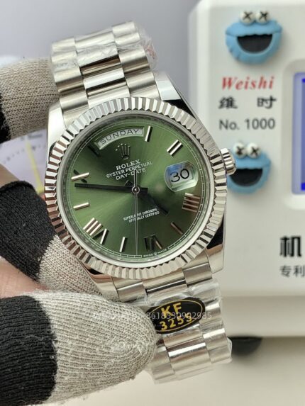 Rolex Day Date 40mm Mens Watch CAL 2836/3255 Movement Automatic Mechanical Stainless Steel Watches KF Factory - Image 2