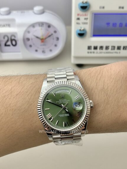 Rolex Day Date 40mm Mens Watch CAL 2836/3255 Movement Automatic Mechanical Stainless Steel Watches KF Factory - Image 3