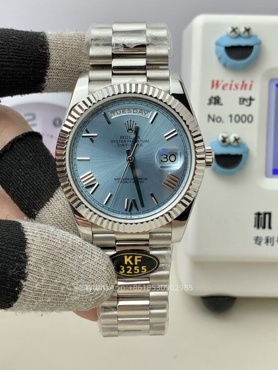 Rolex Day Date 40mm Mens Watch CAL 2836/3255 Movement Automatic Mechanical Stainless Steel Watches KF Factory