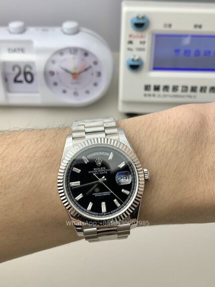 Rolex Day Date 40mm Mens Watch CAL 2836/3255 Movement Automatic Mechanical Stainless Steel Watches KF Factory - Image 3
