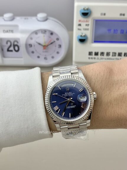 Rolex Day Date 40mm Mens Watch CAL 2836/3255 Movement Automatic Mechanical Stainless Steel Watches KF Factory - Image 3