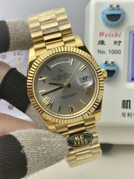 Rolex Day Date 40mm Mens Watch CAL 2836/3255 Movement Automatic Mechanical Stainless Steel Watches KF Factory - Image 2