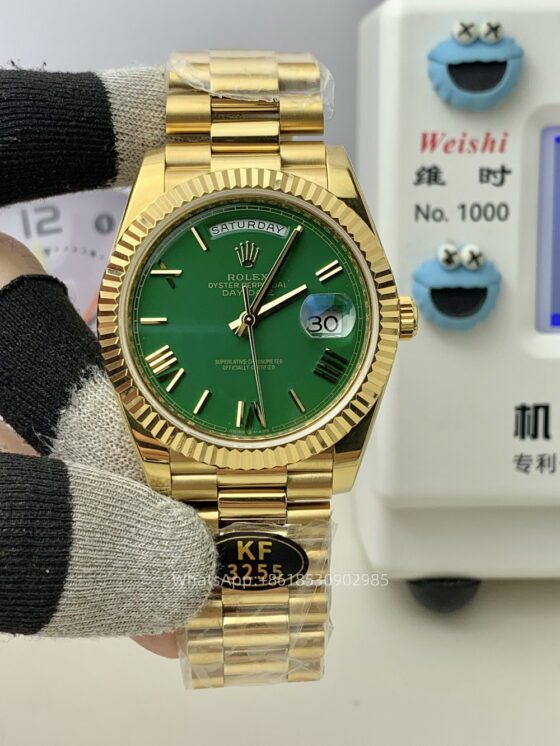 Rolex Day Date 40mm Mens Watch CAL 2836/3255 Movement Automatic Mechanical Stainless Steel Watches KF Factory