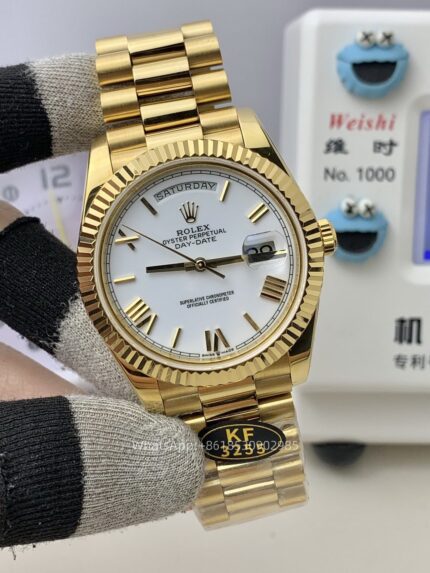 Rolex Day Date 40mm Mens Watch CAL 2836/3255 Movement Automatic Mechanical Stainless Steel Watches KF Factory - Image 2