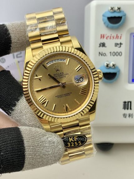 Rolex Day Date 40mm Mens Watch CAL 2836/3255 Movement Automatic Mechanical Stainless Steel Watches KF Factory - Image 2
