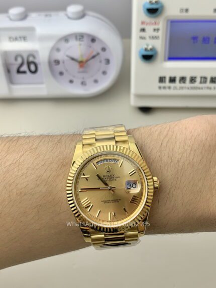 Rolex Day Date 40mm Mens Watch CAL 2836/3255 Movement Automatic Mechanical Stainless Steel Watches KF Factory - Image 3