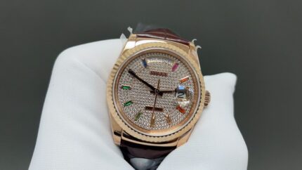 Rolex Day Date 36mm Unisex Watch CAL 2824/3255 Movement Lether Strap Automatic Mechanical Stainless Steel Watches 8+ Factory - Image 3