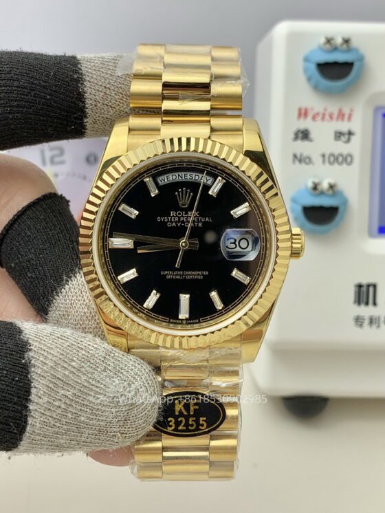 Rolex Day Date 40mm Mens Watch CAL 2836/3255 Movement Automatic Mechanical Stainless Steel Watches KF Factory