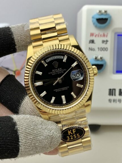 Rolex Day Date 40mm Mens Watch CAL 2836/3255 Movement Automatic Mechanical Stainless Steel Watches KF Factory - Image 2