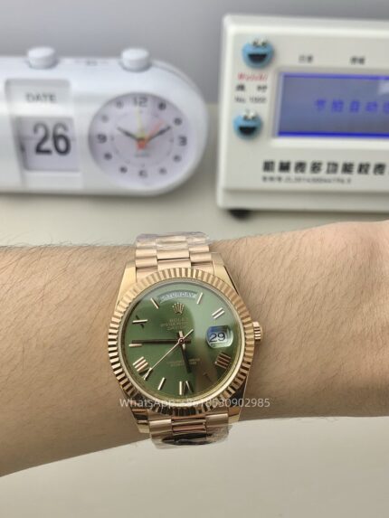 Rolex Day Date 40mm Mens Watch CAL 2836/3255 Movement Automatic Mechanical Stainless Steel Watches KF Factory - Image 3