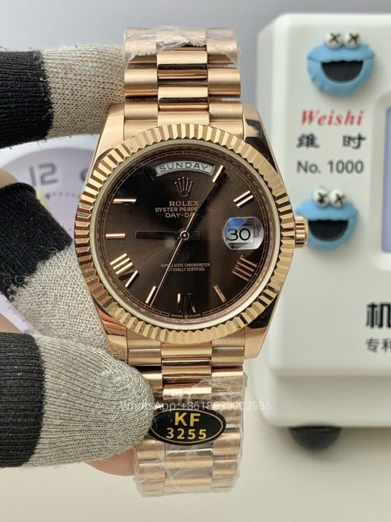 Rolex Day Date 40mm Mens Watch CAL 2836/3255 Movement Automatic Mechanical Stainless Steel Watches KF Factory