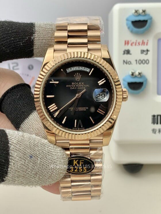 Rolex Day Date 40mm Mens Watch CAL 2836/3255 Movement Automatic Mechanical Stainless Steel Watches KF Factory