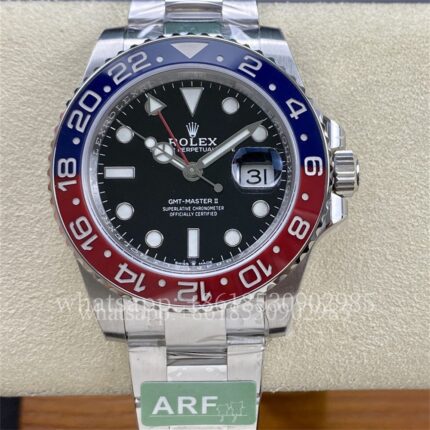 Rolex GMT-II Mens Watch m126710blro 40mm CAL.3285 Movement Automatic Mechanical Stainless Steel Watches ARF Factory