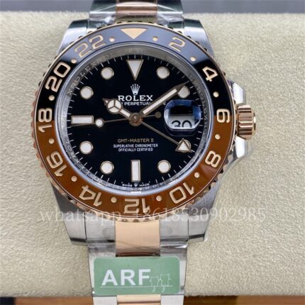Rolex GMT-II Mens Watch m126711chnr 40mm CAL.3285 Movement Automatic Mechanical Stainless Steel Watches ARF Factory