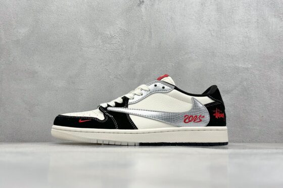 Nike Stussy x Travis Scott x Fragment Design Air Jordan 1 Low OG SP AJ1 Sneakers Casual Men Women Sport Skateboard Shoes