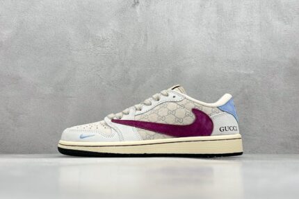 GUCCI x Fragment x Travis Scott x Nike Air Jordan 1 Low Sneakers Casual Men Women Sport Skateboard Shoes
