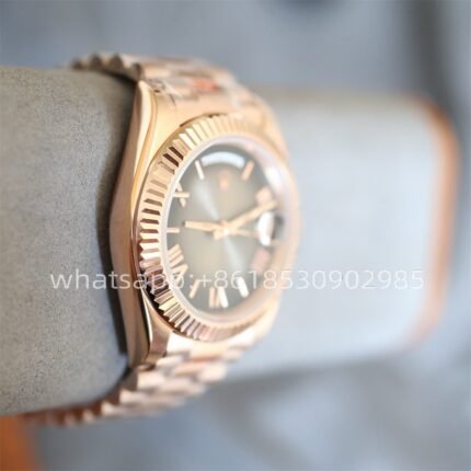 Rolex Day Date Rose Gold Mens Watch 40mm 2813 Movement Automatic Mechanical Stainless Steel Watches - Image 5