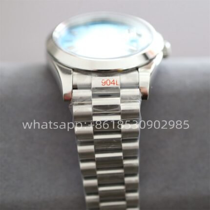 Rolex Day Date Ice Blue Mens Watch 40mm 2813 Movement Automatic Mechanical Stainless Steel Watches - Image 5