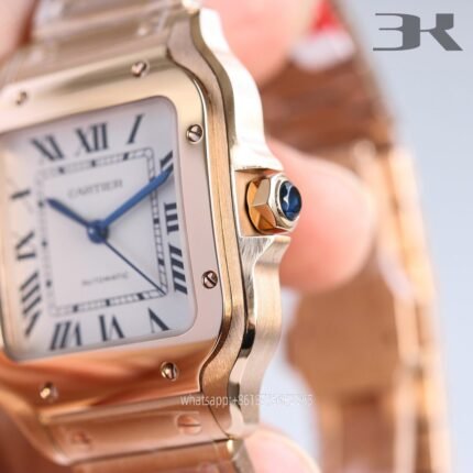 Cartier Santos De Cartier Mens Watch 40mm Cal.MIYOTA9015 Movement Automatic Mechanical Stainless Steel Watches 3K Factory - Image 3