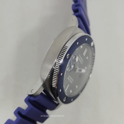 Panerai Submersible Mens Watch 47mm Automatic Mechanical Movement Stainless Steel Watches - Image 6