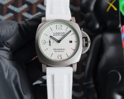 Panerai Luminor Mens Watch 44mm Cal. 2555 Automatic Mechanical Movement Stainless Steel Watches - Image 3