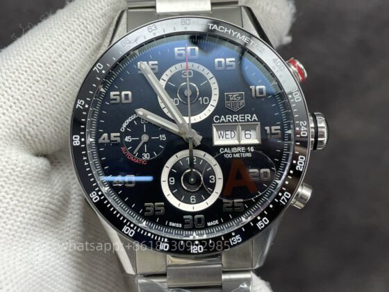 Tag Heuer Carrera Mens Watch 43mm CAL.2824 Automatic Mechanical Movement Stainless Steel Watches V6 Factory