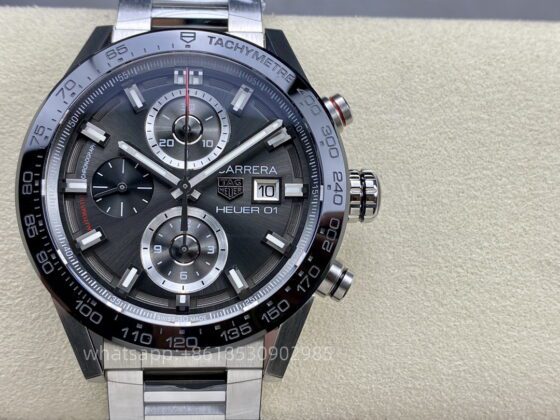 Tag Heuer Carrera Mens Watch 43mm CAL.2824 Automatic Mechanical Movement Stainless Steel Watches XF Factory